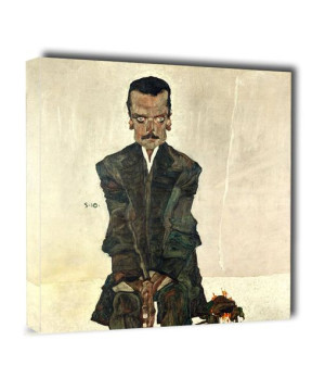Eduard Kosmack, Egon Schiele - obraz na płótnie 30x30 cm