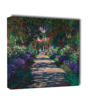 Eine Allee in Monets Garten in Giverny, Claude Monete - obraz na płótnie 50