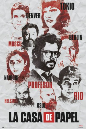Dom z Papieru Bohaterowie La Casa De Papel - plakat 61x91,5 cm