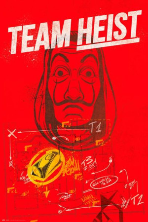Dom z Papieru Money Heist - plakat 61x91,5 cm