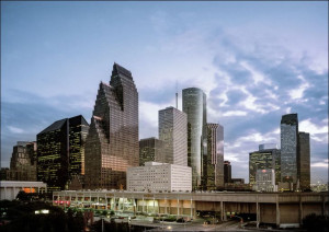 Downtown Houston, Texas., Carol Highsmith - plakat 40x30 cm