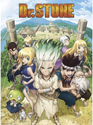 Dr. Stone Bohaterowie - plakat 61x91,5 cm