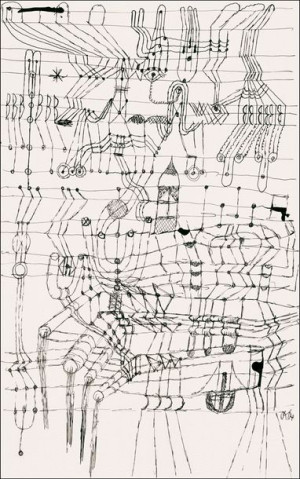 Drawing Knotted in the Manner of a Net, Paul Klee - plakat 42x59,4 cm