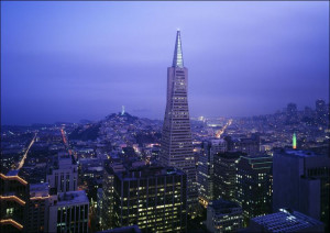 Dusk view of San Francisco, California, Carol Highsmith - plakat 80x60 cm