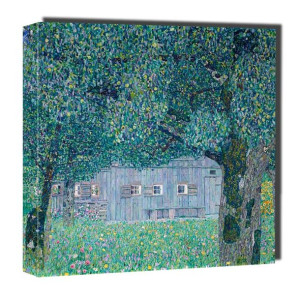 Gospodarstwo rolne w górnej Austrii, Gustav Klimt - obraz na płótnie 40x40
