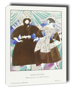 Hindoustanobe-manteau, de Paul Poiret - obraz na płótnie 50x70 cm