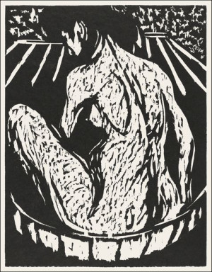 Female Nude, Ernst Ludwig Kirchner - plakat 50x70 cm