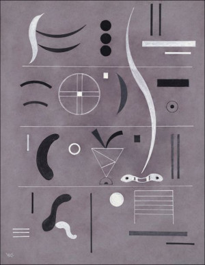 Four Parts, Wassily Kandinsky - plakat 70x100 cm