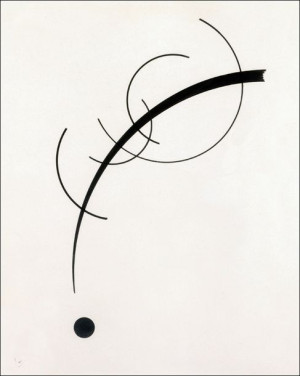 Free Curve to the Point, Wassily Kandinsky - plakat 40x50 cm