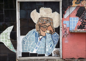 Funky mosaic art in the vibrant South Austin, Texas., Carol Highsmith - pla