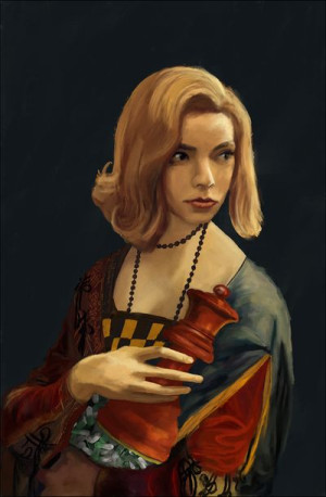 Gambit krolowej - plakat premium 61x91,5 cm