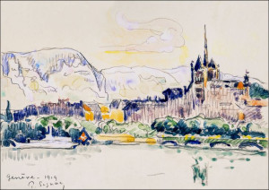 Genève, Paul Signac - plakat 40x30 cm