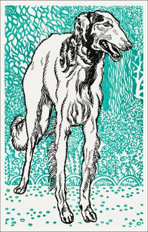 Greyhound, Moriz Jung - plakat 59,4x84,1 cm