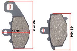 Klocki Hamulca Tył Kawasaki Zx6r Zzr 600 Zx 636 Fm