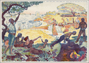 Harmonious Times, Paul Signac - plakat 100x70 cm