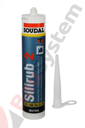 Silikon neutralny - SOUDAL SILIRUB 2 300ML BEZBARWNY