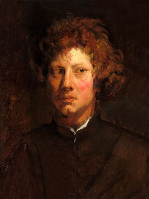 Head of a Young Man,c. 16171618, Anthony van Dyck - plakat 61x91,5 cm