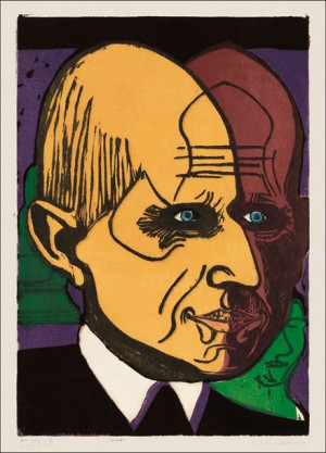 Head of Dr. Bauer, Ernst Ludwig Kirchner - plakat 20x30 cm