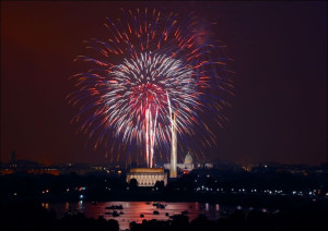 July 4th Fireworks. Washington DC is a spectacular place to celebrate July