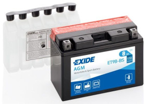 Akumulator Exide Yt9b-bs / Et9b-bs 8ah Agm