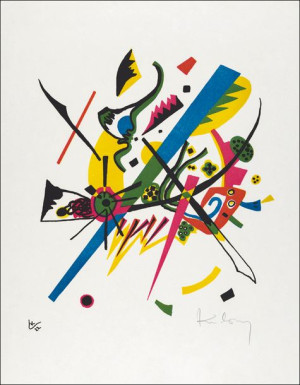 Kleine Welten I, Wassily Kandinsky - plakat 21x29,7 cm