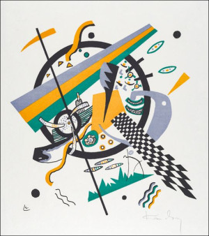 Kleine Welten IV, Wassily Kandinsky - plakat 40x60 cm