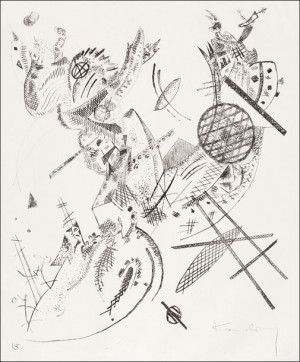 Kleine Welten XII, Wassily Kandinsky - plakat 59,4x84,1 cm