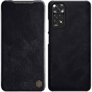 Nillkin Qin skórzana kabura etui Xiaomi Redmi Note 11S / Note 11 czarny