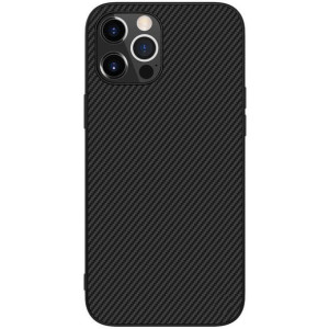 Nillkin Synthetic Fiber Case pancerne etui pokrowiec do iPhone 12 Pro czarn