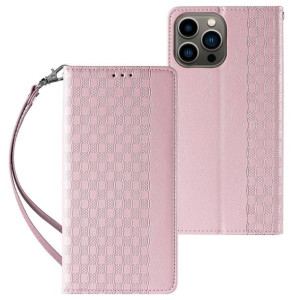 Magnet Strap Case etui do iPhone 13 Pro pokrowiec portfel + mini smycz zawi