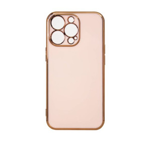 Lighting Color Case etui do iPhone 13 Pro Max żelowy pokrowiec ze złotą ram