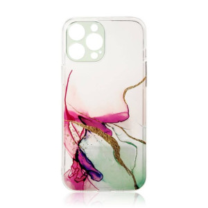 Marble Case etui do iPhone 13 Pro żelowy pokrowiec marmur miętowy