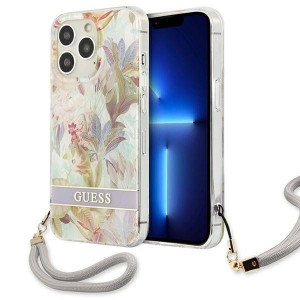 Guess GUHCP13XHFLSU iPhone 13 Pro Max 6,7" fioletowy/purple hardcase Flower