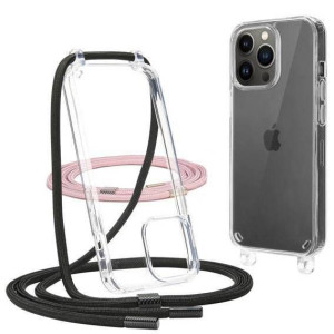 Etui IPHONE 13 PRO Tech-Protect FlexAir Chain black & pink transparentne