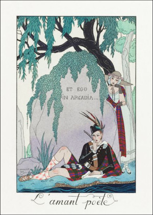 L’amant poète, George Barbier - plakat 40x60 cm