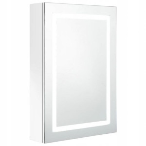 Szafka Łazienkowa Wisząca Z Lustrem Led 50x13x70