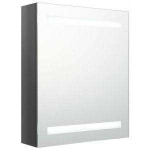 Szafka Łazienkowa Wisząca Z Lustrem Led 50x14x60
