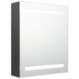 Szafka Łazienkowa Wisząca Z Lustrem Led 50x14x60