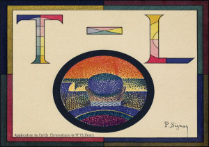La Reine Fiammette, Paul Signac - plakat 59,4x42 cm