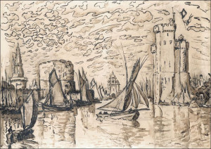 La Rochelle, Paul Signac - plakat 50x40 cm