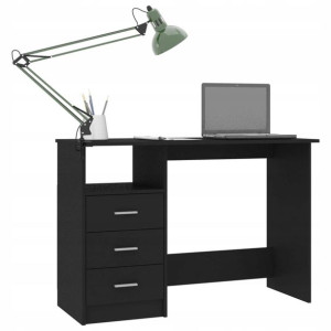 Biurko Komputerowe Stolik Gamingowe Czarne 110x50