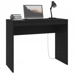 Biurko Komputerowe Stolik Meble Laptop Czarne 90cm