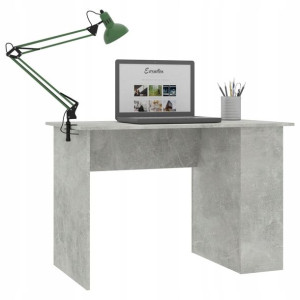 Biurko Komputerowe Stolik Meble Laptop Szare 110cm