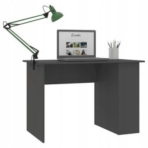 Biurko Komputerowe Stolik Meble Laptop Szare 110cm