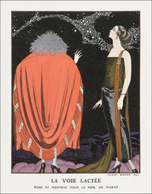 La voie lactée, George Barbier - plakat 70x100 cm