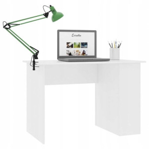 Biurko Białe Komputerowe Stolik Meble Laptop 110cm