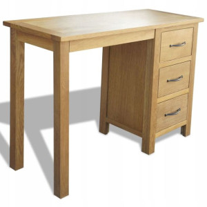 Biurko Komputerowe Stolik 106x40x75 Drewno Dębowe