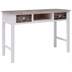 Biurko Komputerowe Stolik Brąz 110x45x76 Drewniane