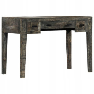 Biurko Komputerowe Stolik Czarne 110x50x75 Drewno