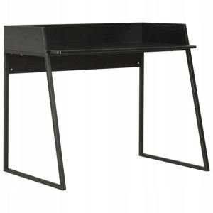 Biurko Komputerowe Stolik Czarne 90x60x88 Szkolne